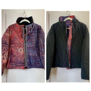 NWT Free People FP Movement Mountain Majesty Reversible Puffer Jacket Multicolor